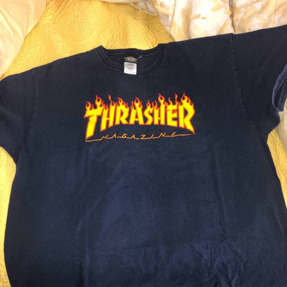 Blue thrasher shirt